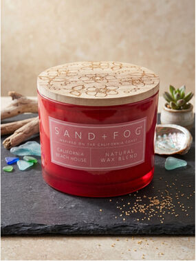 Sand + Fog California Beach House 2 Wick Candle - 12 oz Natural Wax Blend
